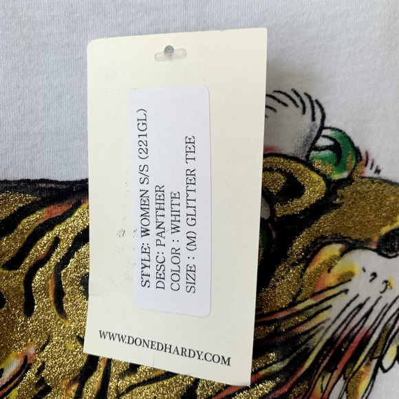 Ed Hardy White Tiger Graphic Tee - Picture 6 of 14